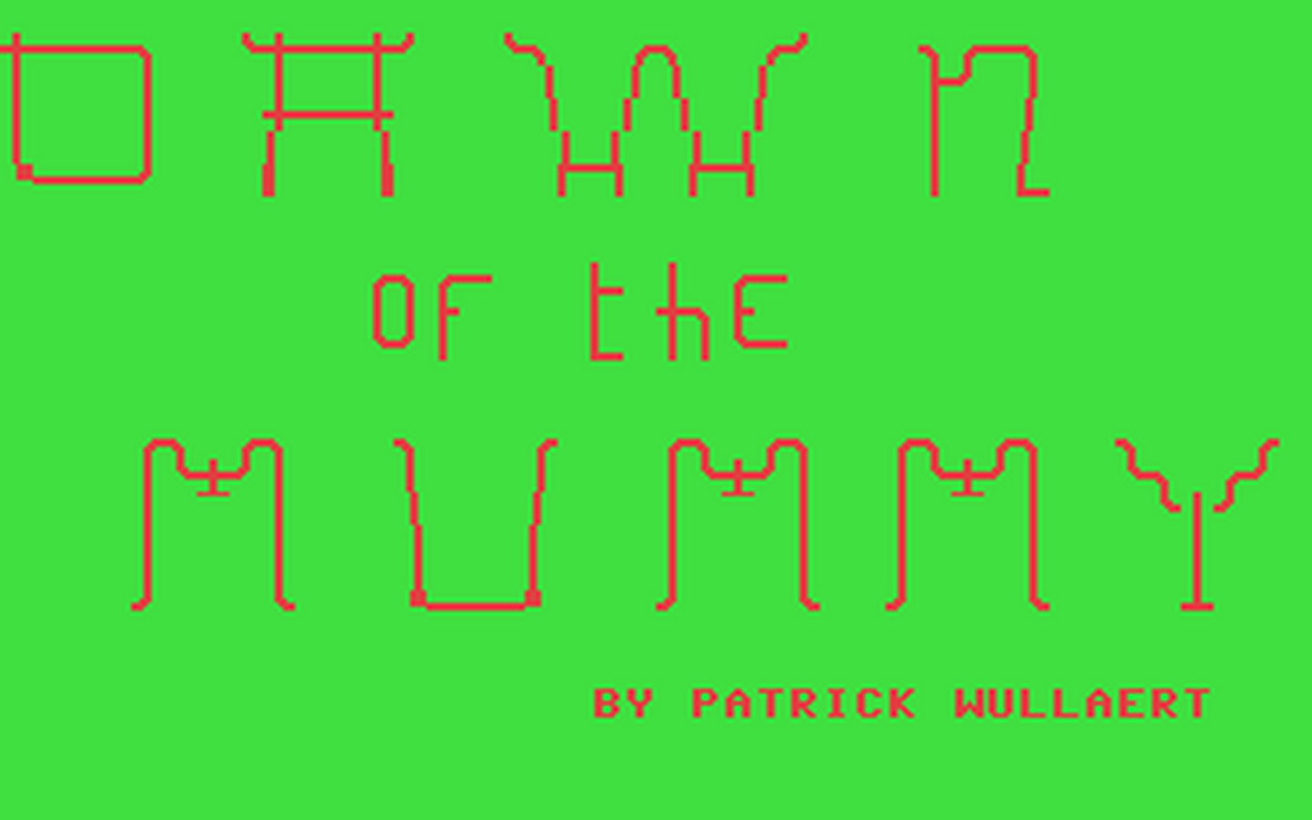 C64 GameBase Dawn_of_the_Mummy (Not_Published) 1988