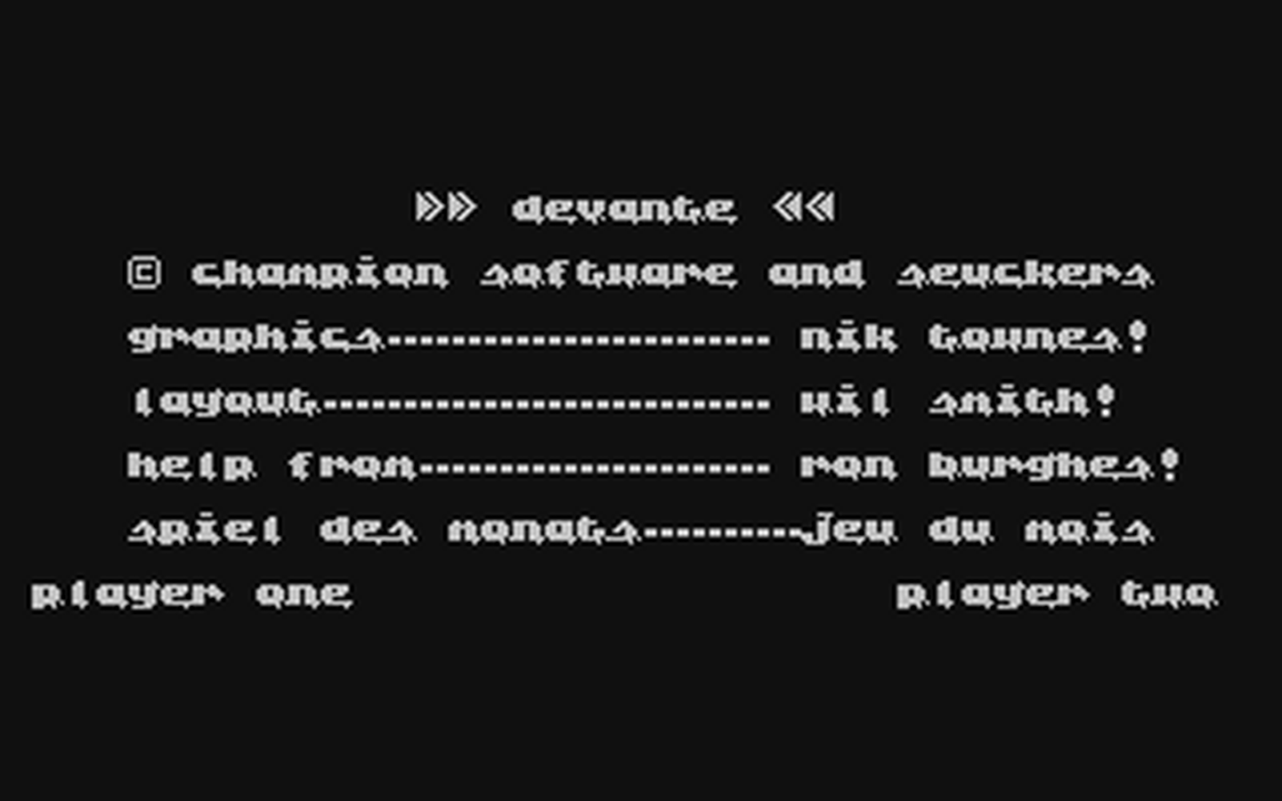 C64 GameBase Devante Champion_Software 1994