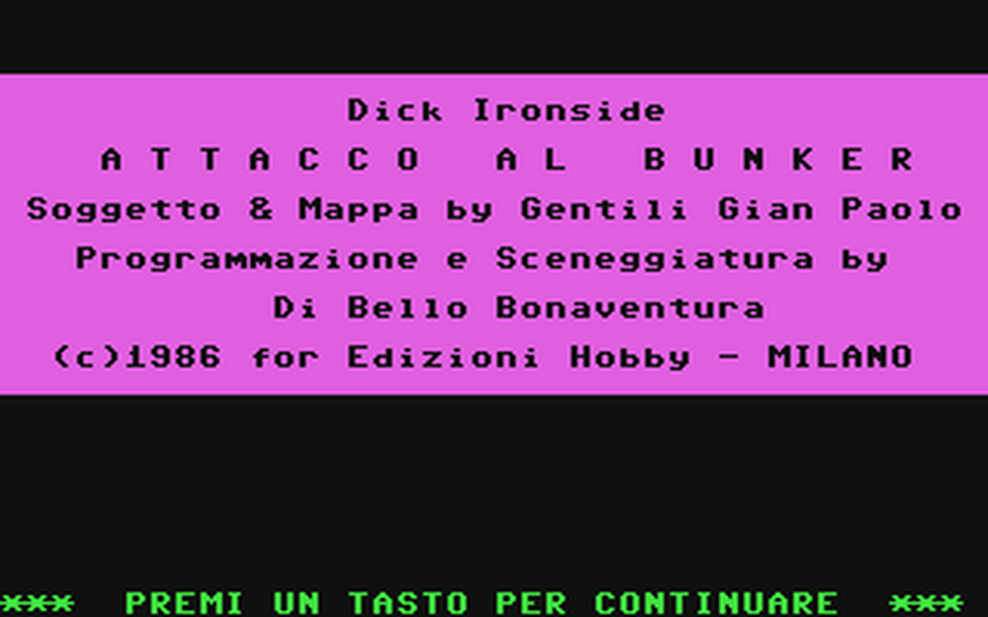C64 GameBase Dick_Ironside_-_Attacco_al_Bunker Edizioni_Hobby/Viking 1987
