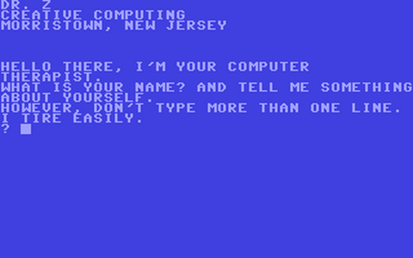 C64 GameBase Dr._Z Creative_Computing 1979