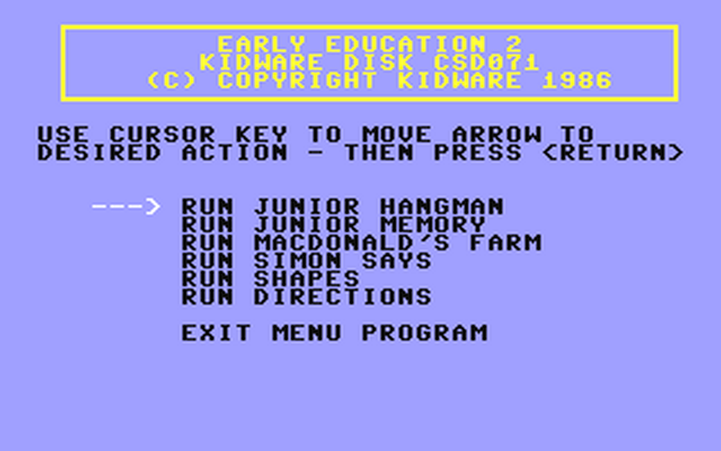C64 GameBase Early_Education_II Kidware 1986