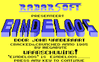 C64 GameBase Eindeloos RadarSoft 1985