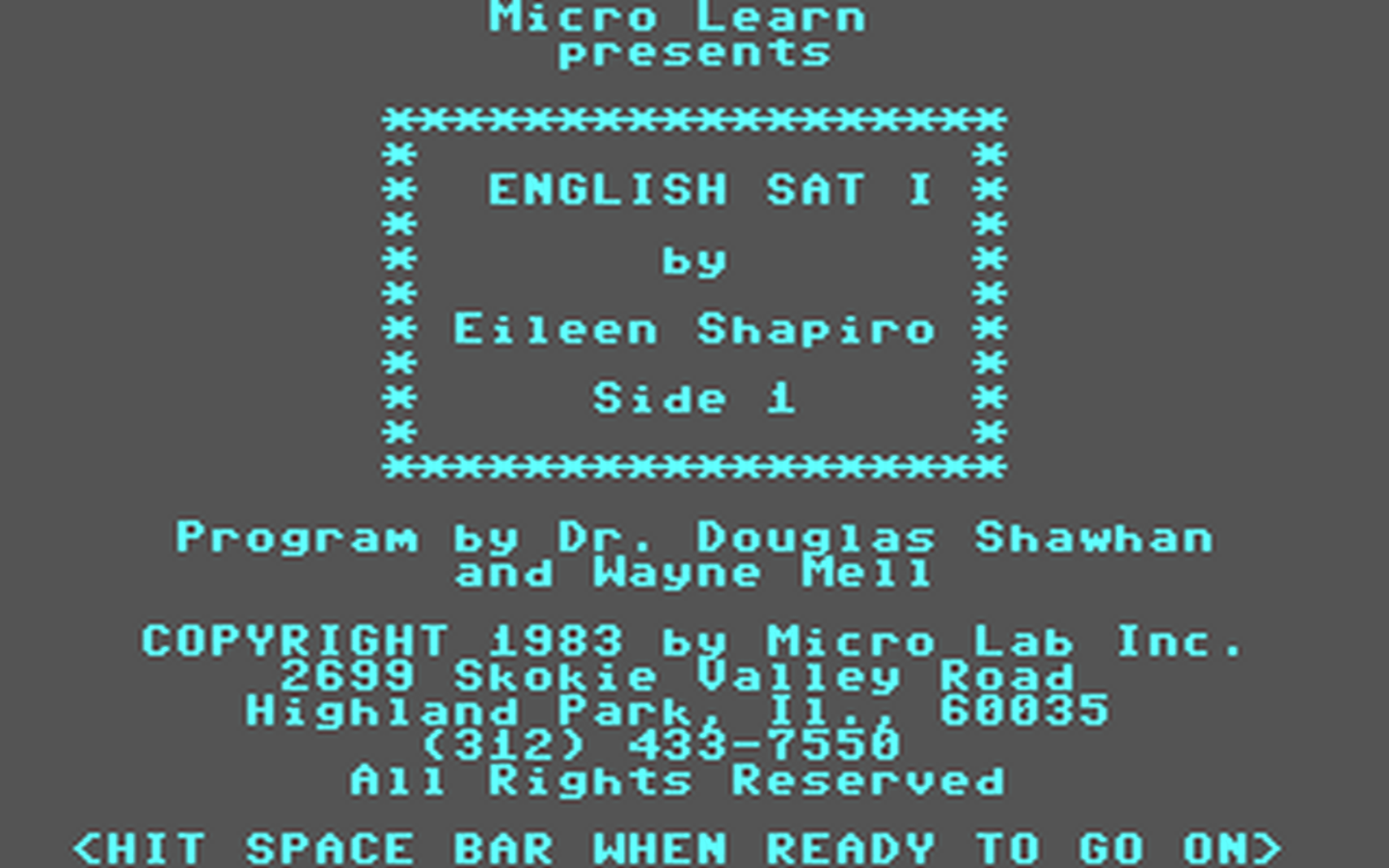 C64 GameBase English_SAT_I Micro_Lab,_Inc. 1983