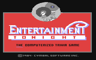 C64 GameBase Entertainment_Tonight Cymbal_Software,_Inc. 1984