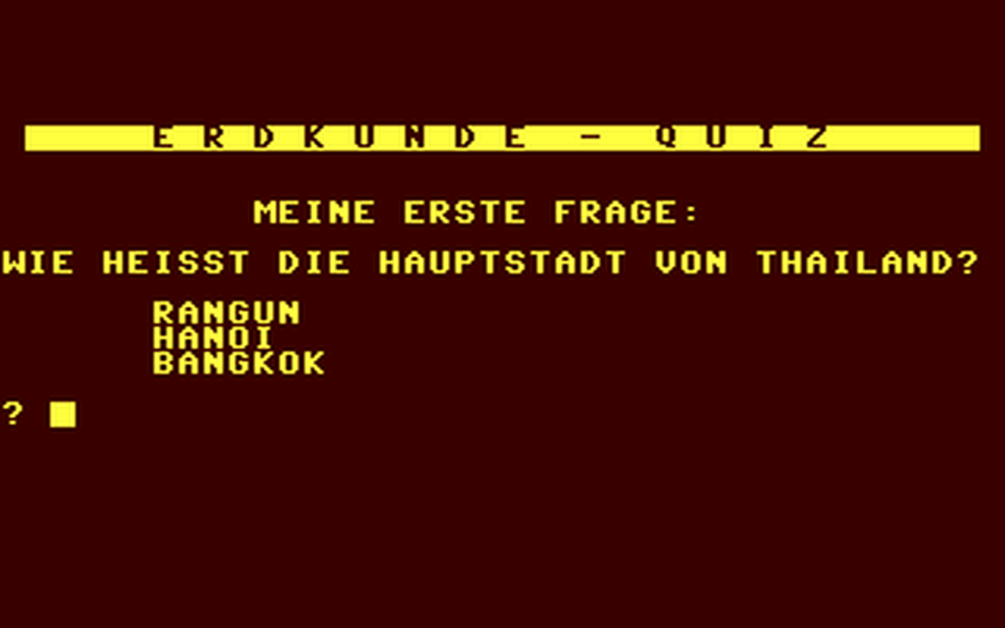 C64 GameBase Erdkunde-Quiz Tiger-Crew-Disk_PD 1994