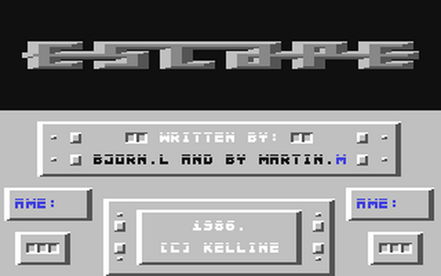 C64 GameBase Escape Kelline 1986