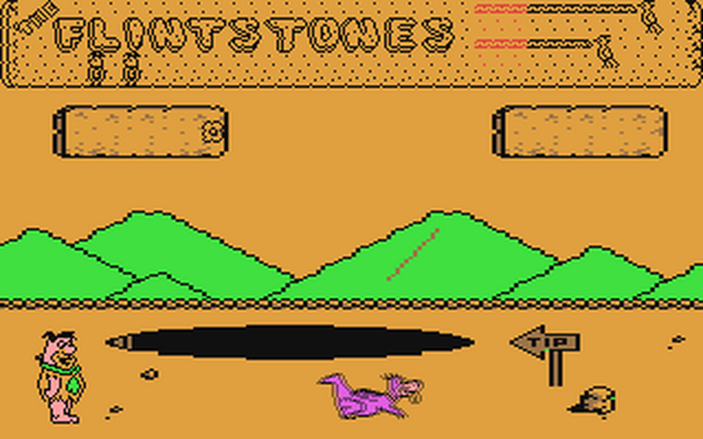 C64 GameBase Flintstones_-_Yabba-Dabba-Dooo! Argus_Press_Software_(APS)/Quicksilva 1986