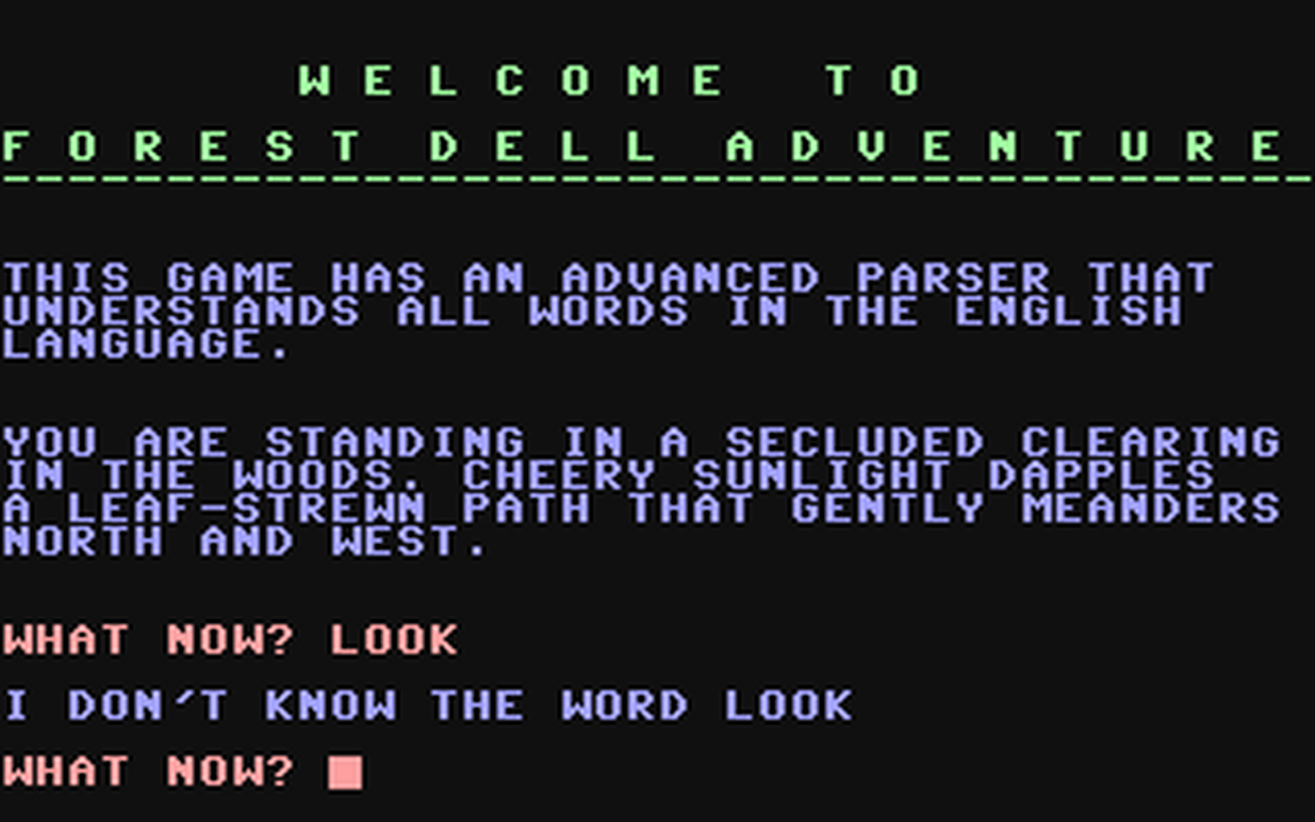 C64 GameBase Forest_Dell_Adventure (Public_Domain) 1999
