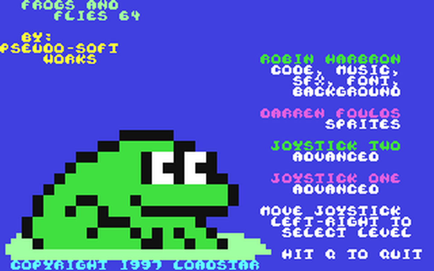 C64 GameBase Frogs_and_Flies_64 Loadstar/J_&_F_Publishing,_Inc. 1997