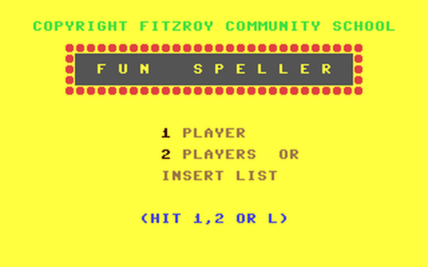 C64 GameBase Fun_Speller