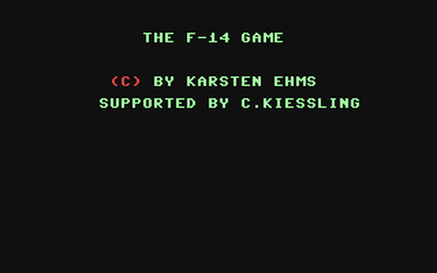 C64 GameBase F-14_Game,_The