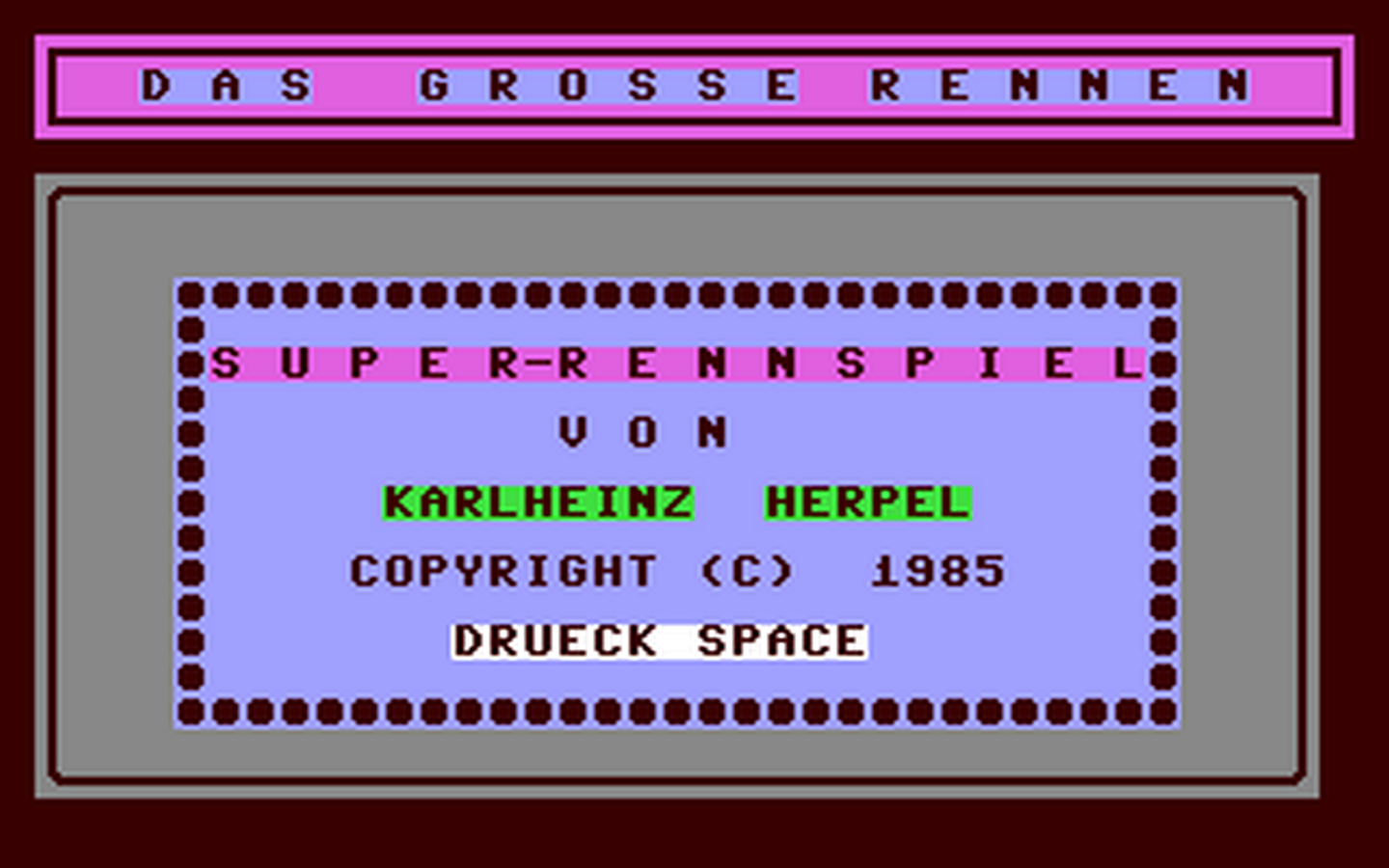 C64 GameBase Große_Rennen,_Das (Public_Domain) 1985