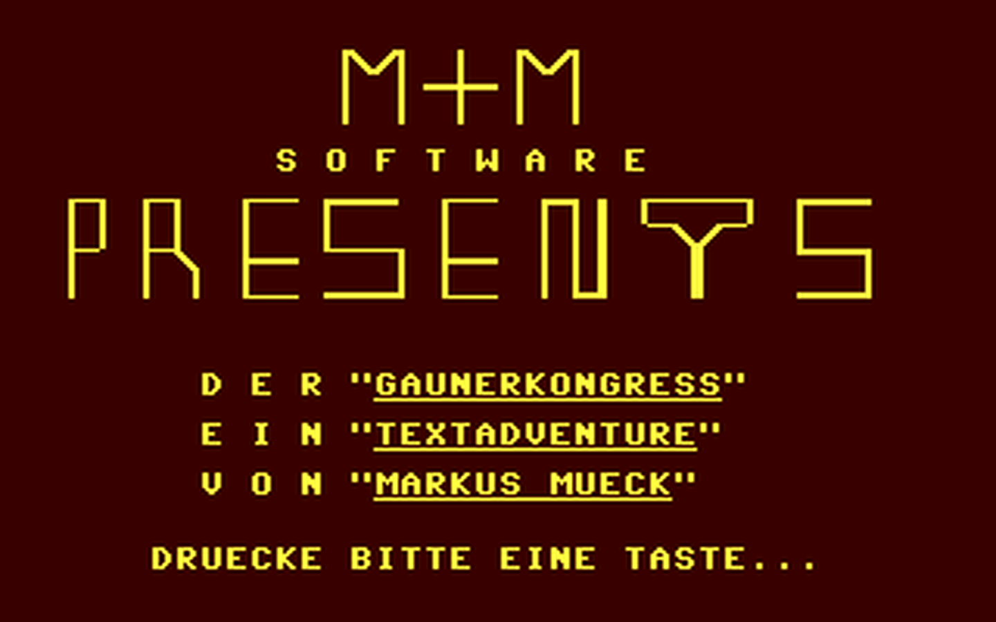 C64 GameBase Gangsterkongreß,_Der M+M_Software