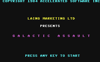 C64 GameBase Galactic_Assault Laing_Marketing_Ltd. 1984
