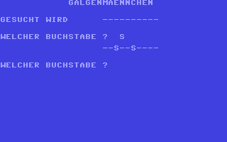 C64 GameBase Galgenmännchen