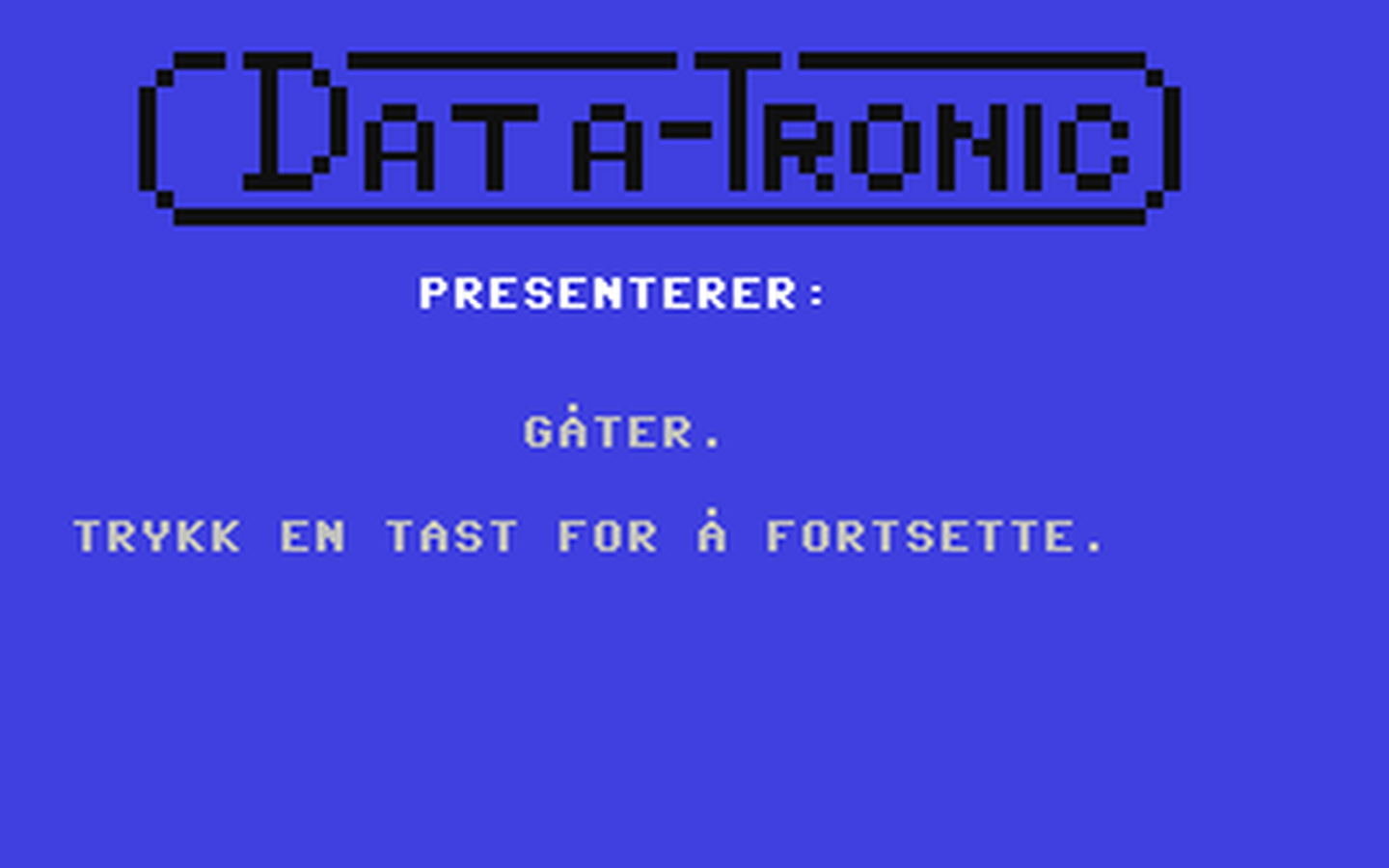 C64 GameBase Gater Data-Tronic