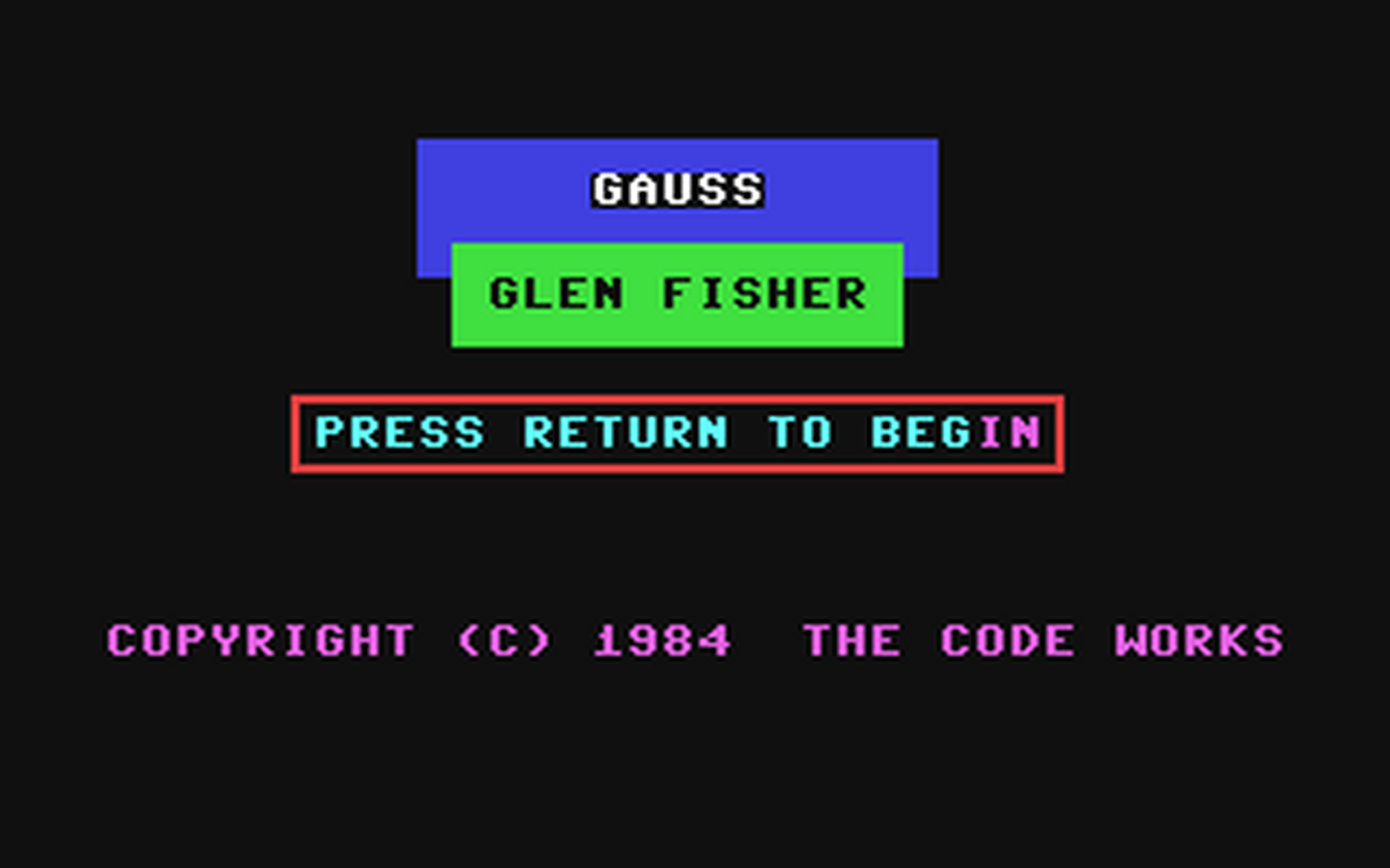 C64 GameBase Gauss Warner_Books,_Inc. 1984