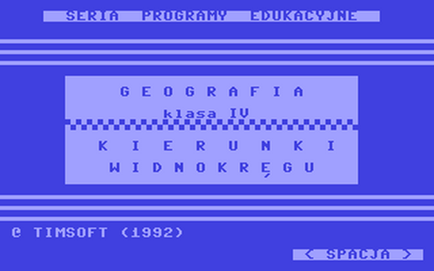 C64 GameBase Geografia TimSoft 1993