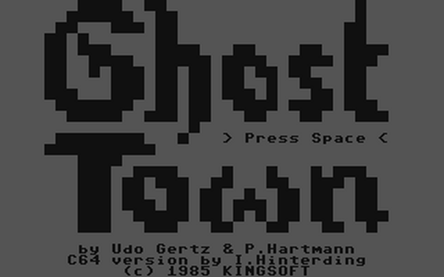 C64 GameBase Ghost_Town (Not_Published) 2020