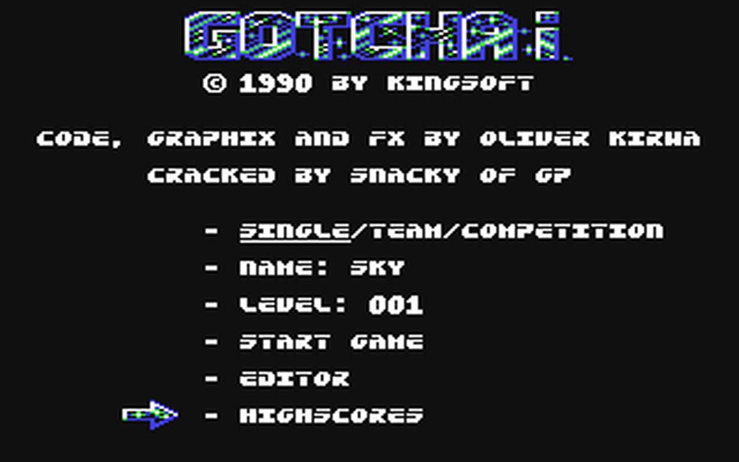 C64 GameBase Gotcha! Kingsoft 1990
