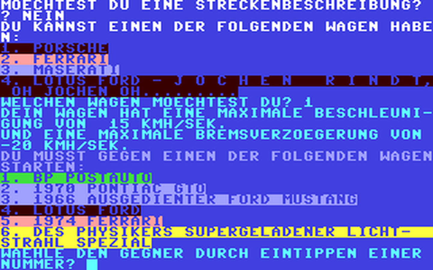 C64 GameBase Großer_Preis Creative_Computing 1979