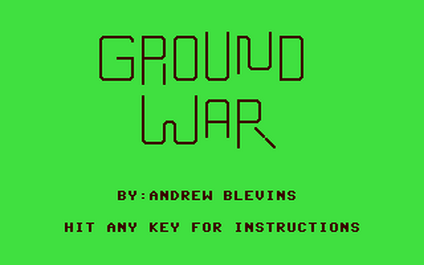 C64 GameBase Ground_War