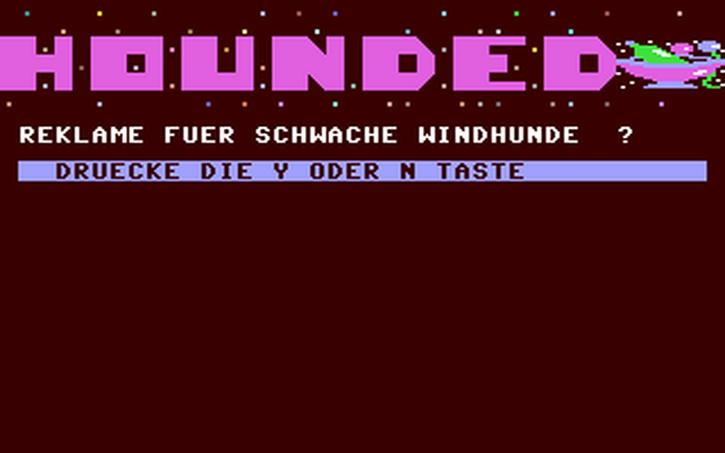 C64 GameBase Hounded (Not_Published) 1987