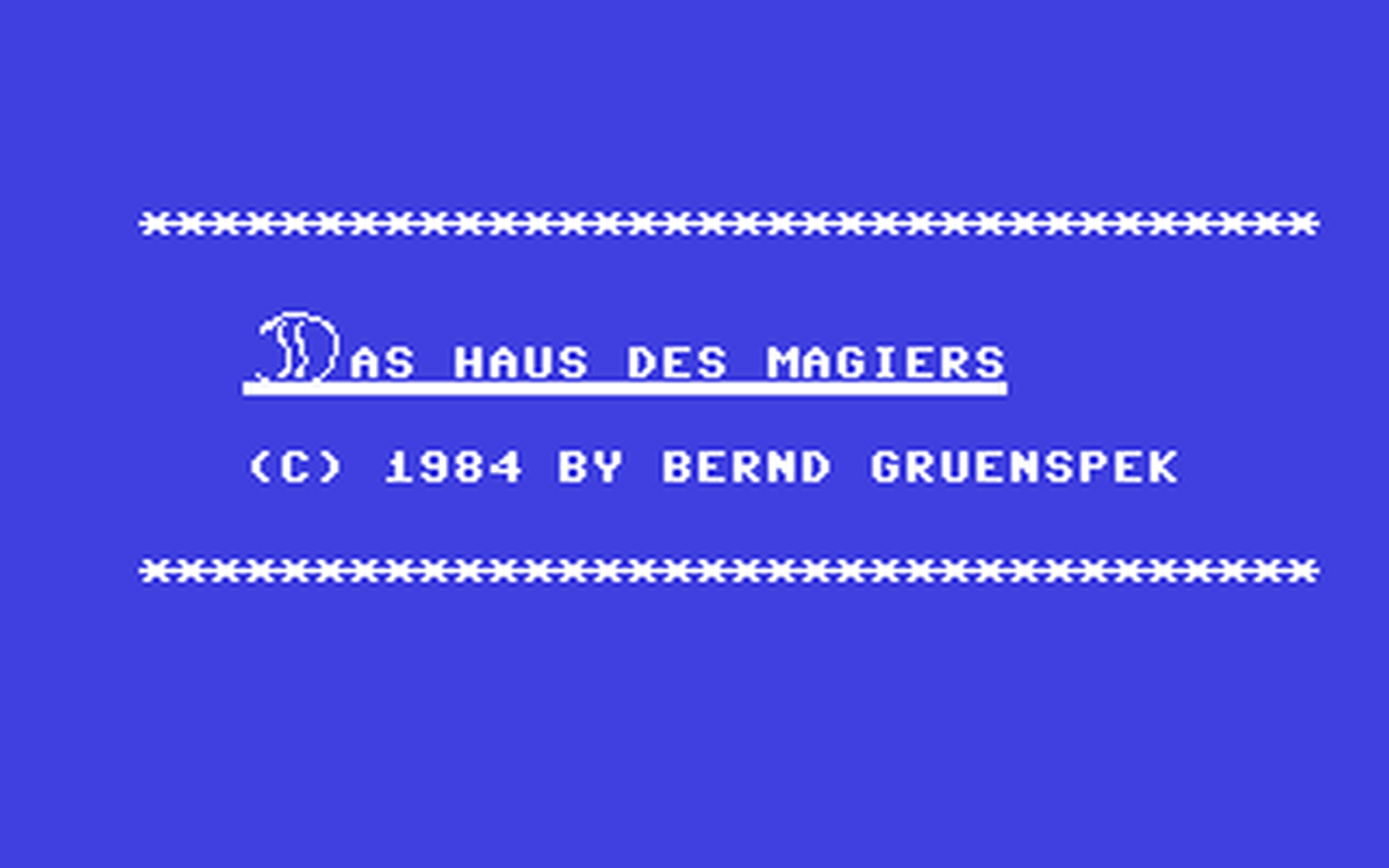 C64 GameBase Haus_des_Magiers,_Das Markt_&_Technik/Happy_Computer 1985