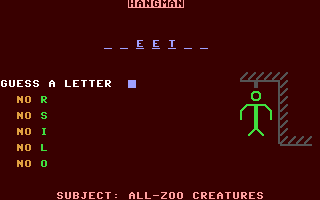 C64 GameBase Hangman (Public_Domain) 1985