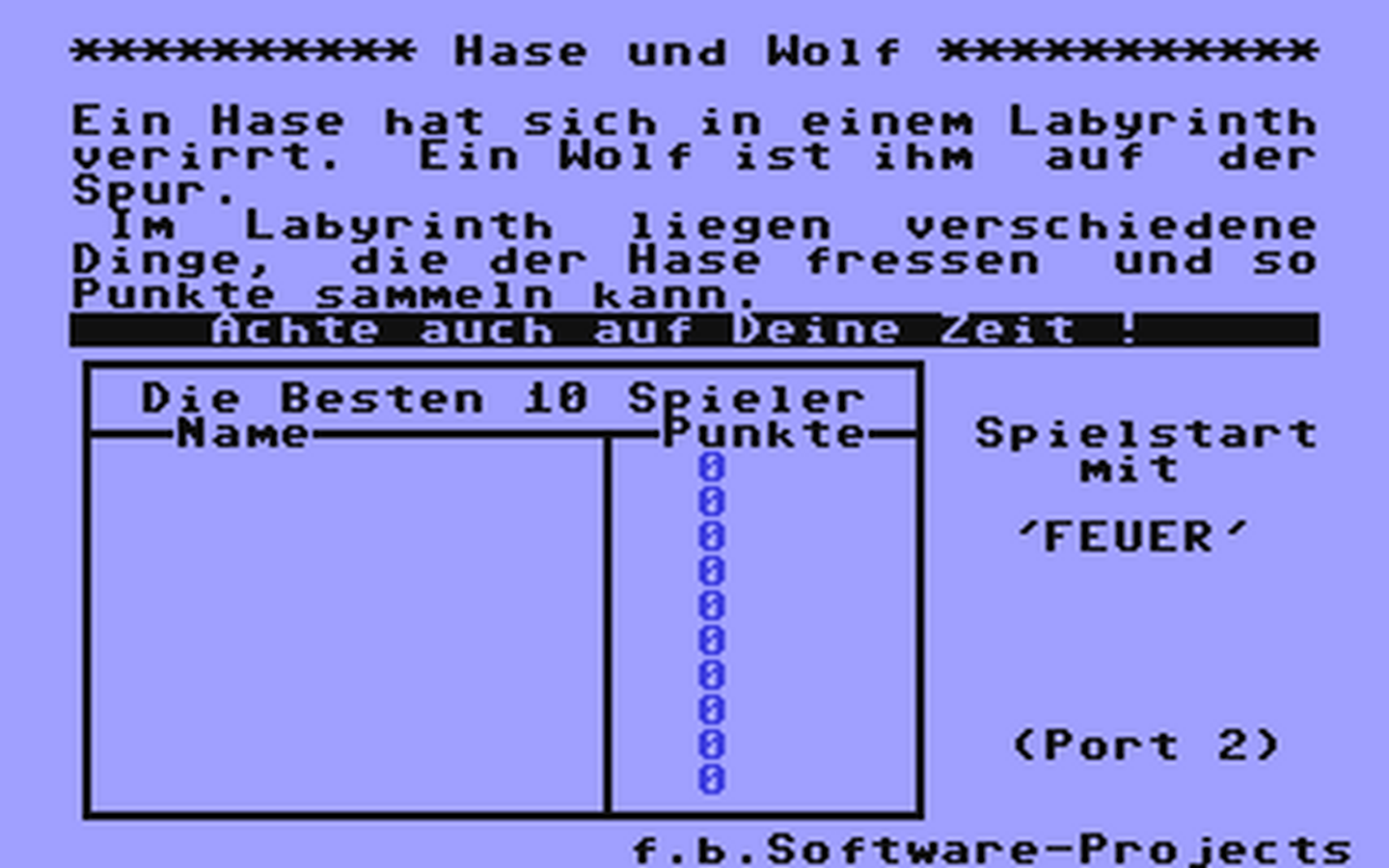 C64 GameBase Hase_und_Wolf FB_Software-Projects