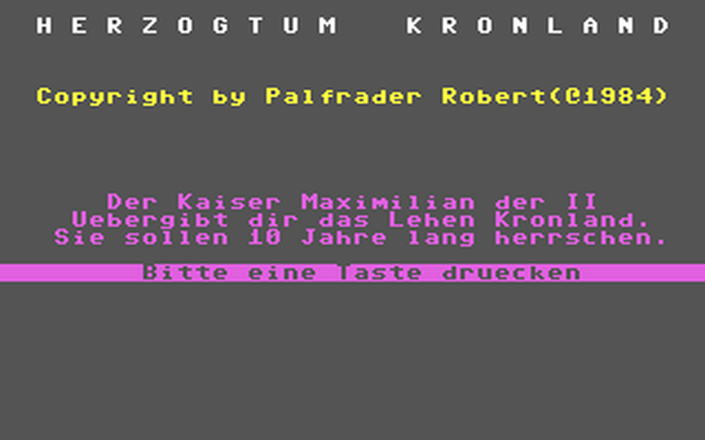 C64 GameBase Herzogtum_Kronland 1984