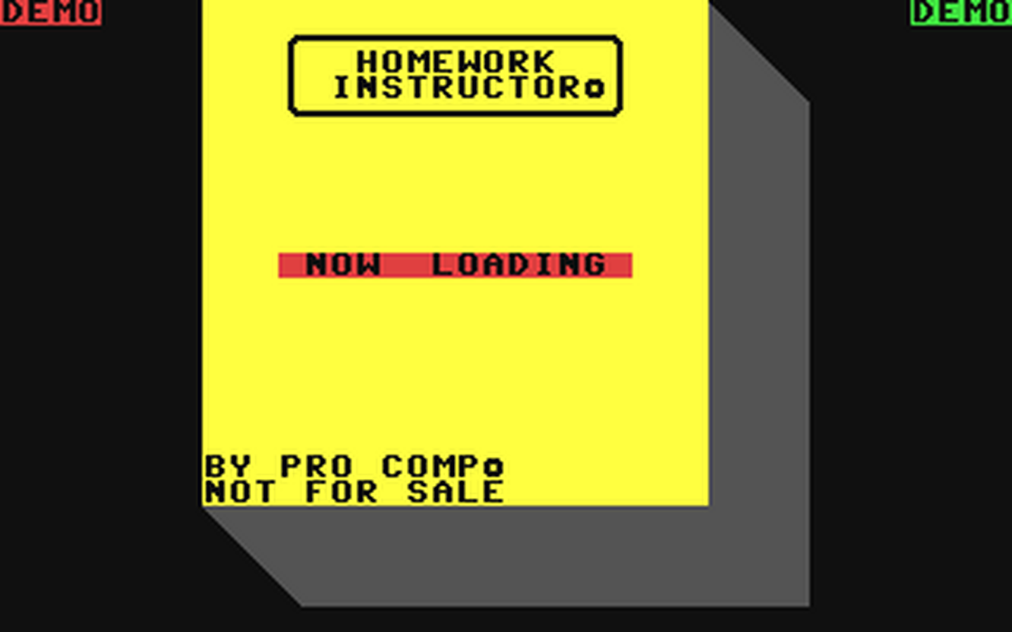 C64 GameBase Homework_Science_Instructor Pro_Comp