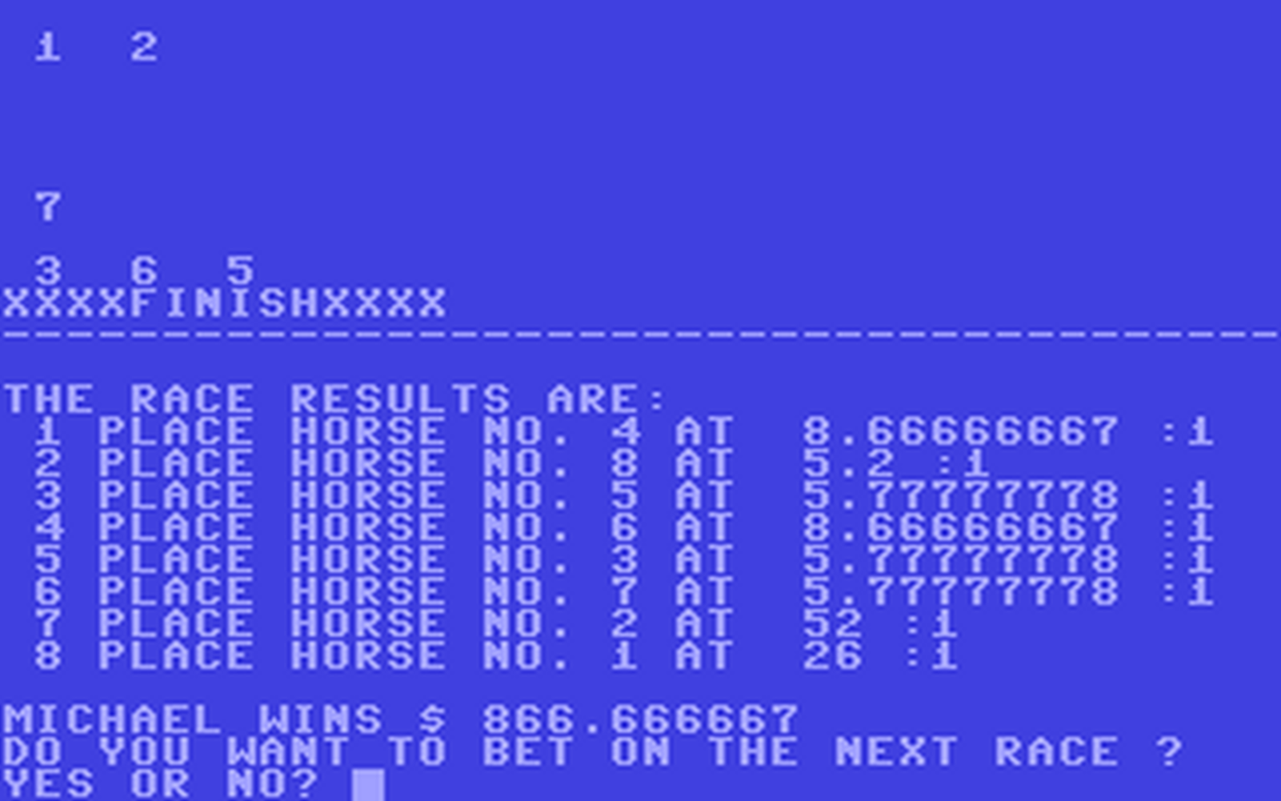 C64 GameBase Horserace Creative_Computing 1978