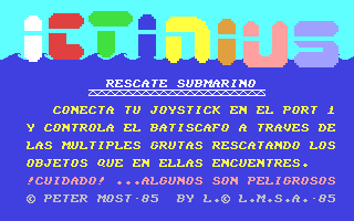 C64 GameBase Ictinius_-_Rescate_Submarino Chimera 1985