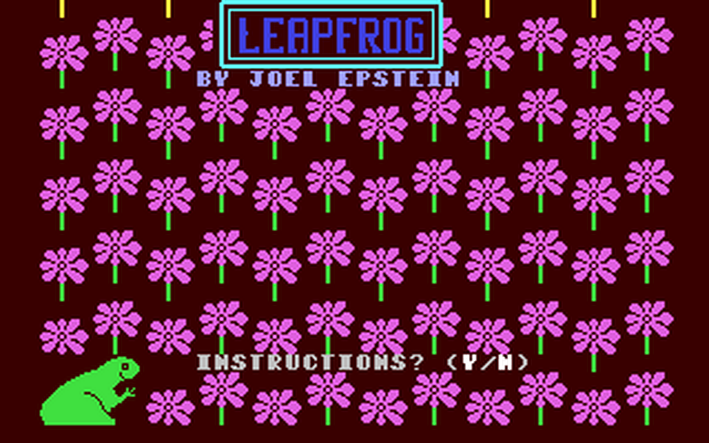C64 GameBase Joel's_Leapfrog Loadstar/Softdisk_Publishing,_Inc. 1991