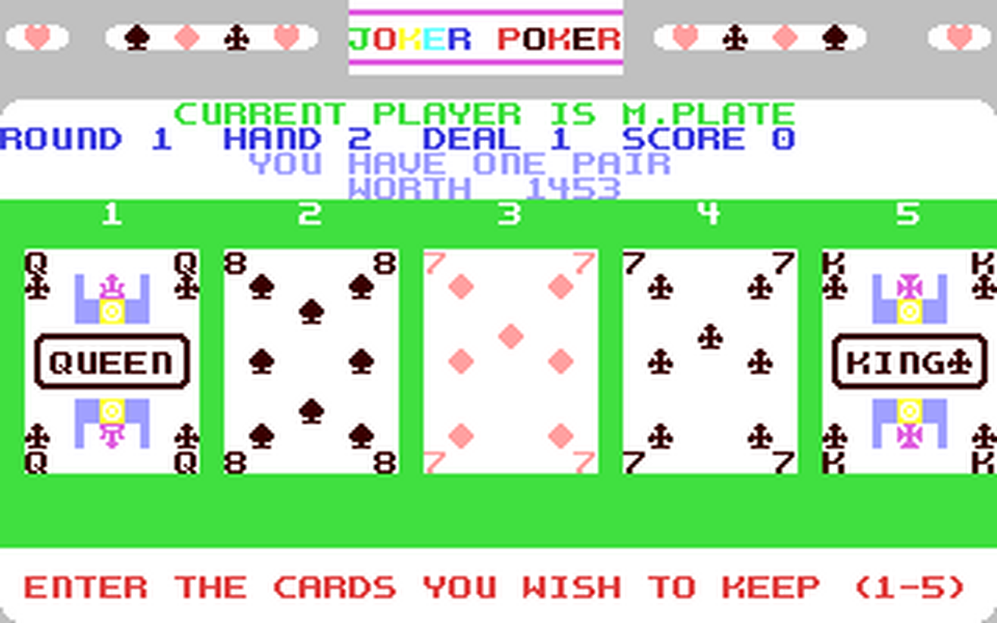 C64 GameBase Joker_Poker Mindscape,_Inc. 1988