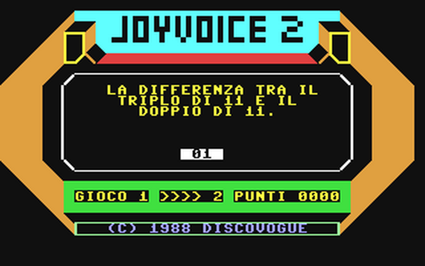 C64 GameBase Joyvoice_II Jacopo_Castelfranchi_Editore_(JCE)/Radio_Elettronica_&_Computer 1989