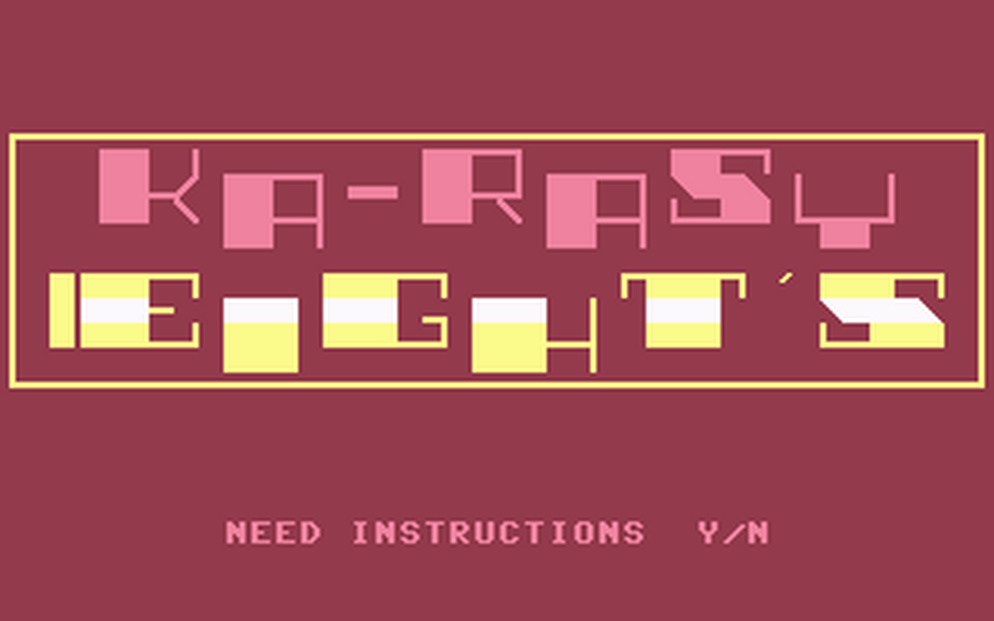 C64 GameBase Ka-Rasy_Eight's 1987