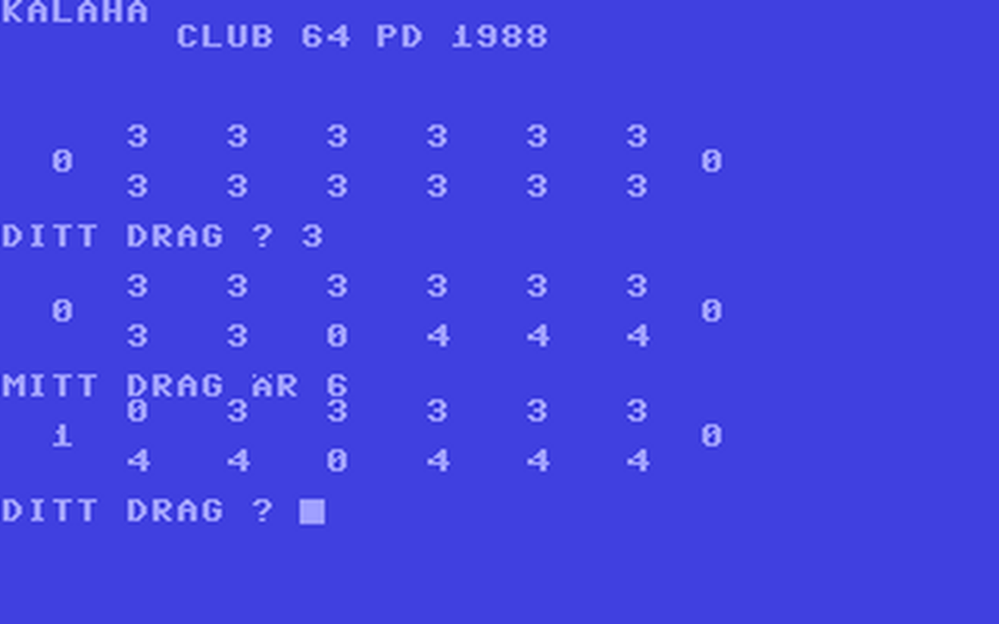 C64 GameBase Kalaha SYS_Public_Domain 1990