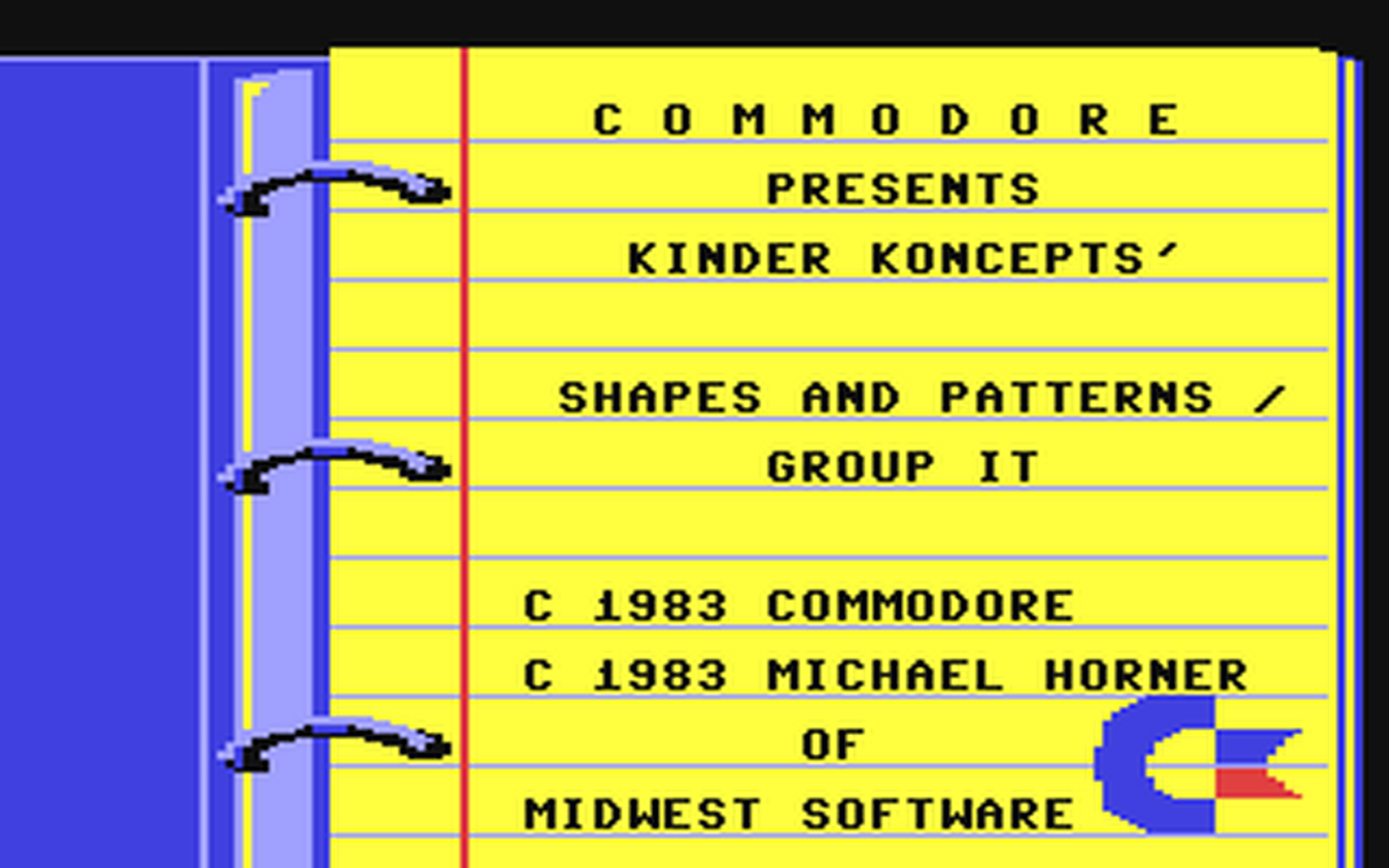 C64 GameBase Kinder_Koncepts_5_-_Shapes_and_Patterns/Group_it Commodore 1983
