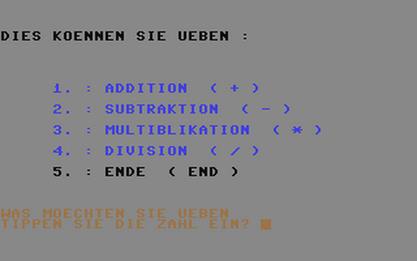 C64 GameBase Kopfrechnen (Public_Domain) 1988
