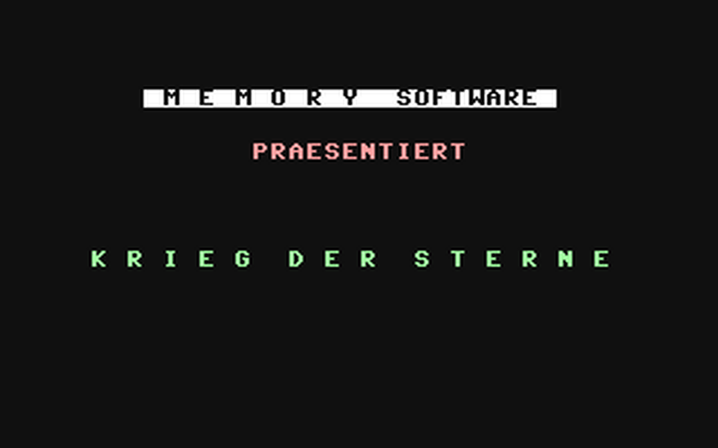 C64 GameBase Krieg_der_Sterne Memory_Software