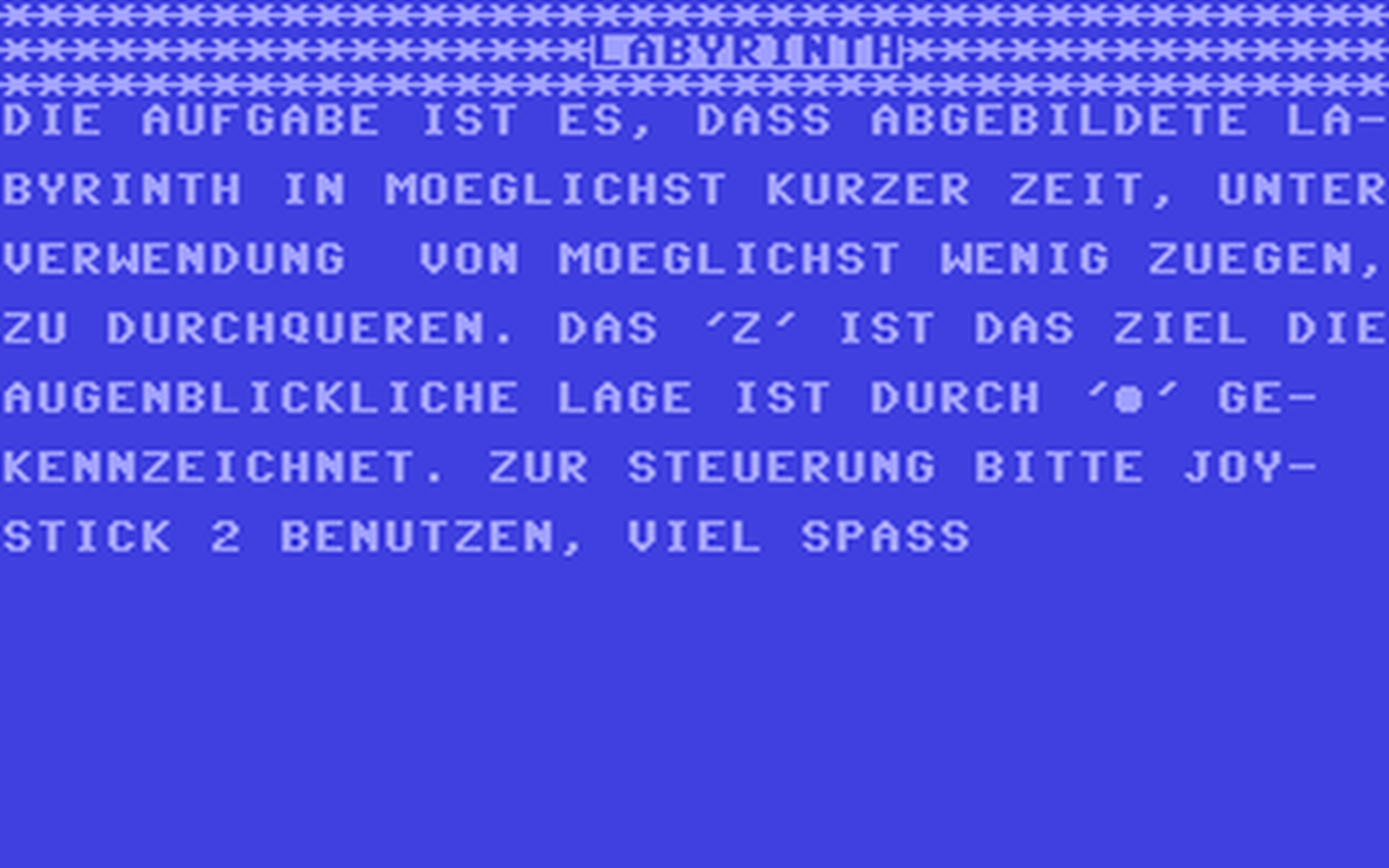C64 GameBase Labyrinth Data_Becker_GmbH 1985