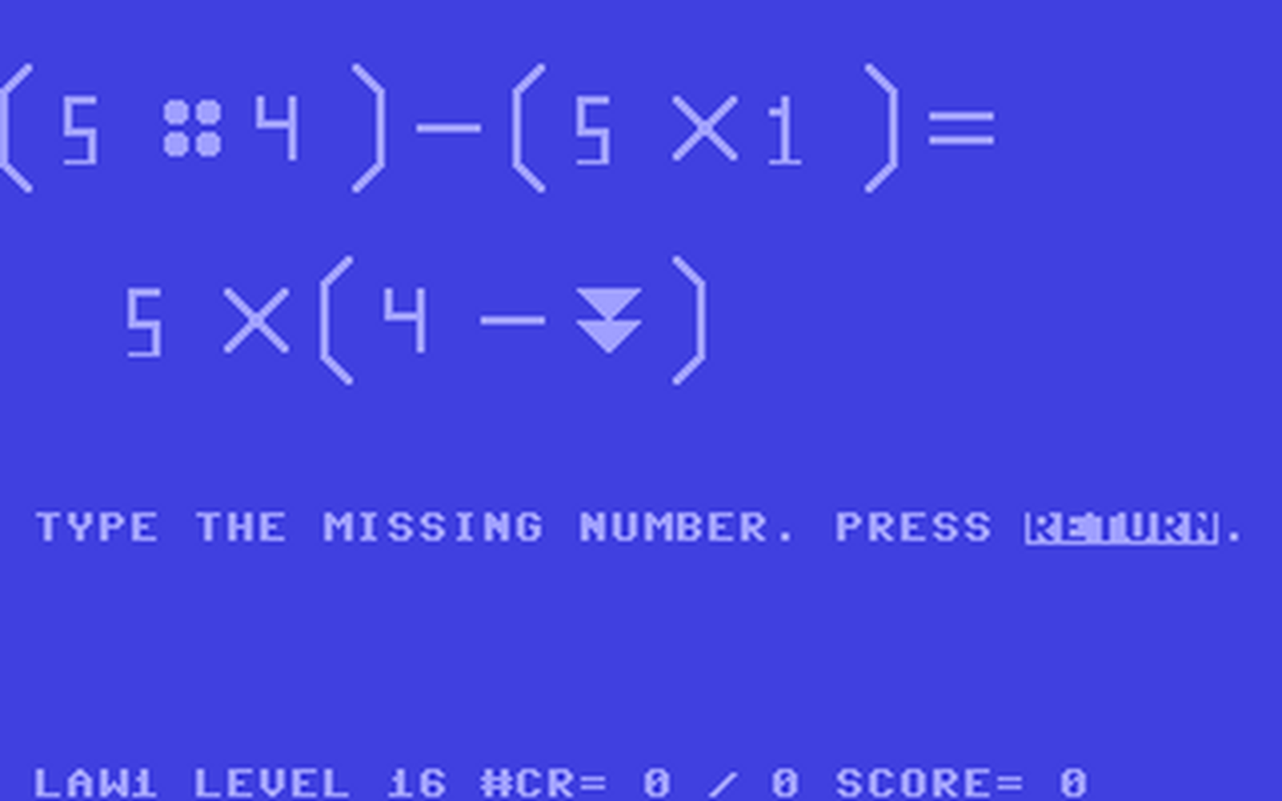 C64 GameBase Laws_of_Arithmetic Milliken