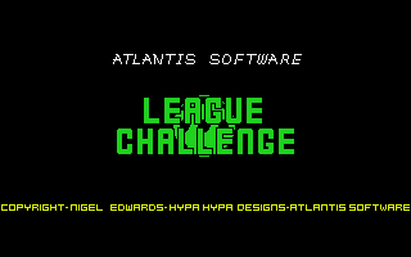 C64 GameBase League_Challenge Atlantis_Software_Ltd. 1989