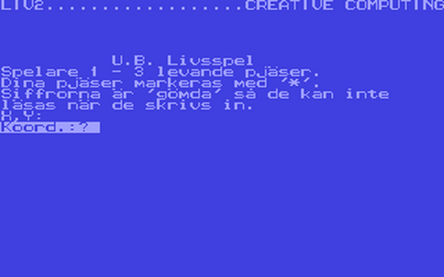 C64 GameBase Liv2 SYS_Public_Domain 1991
