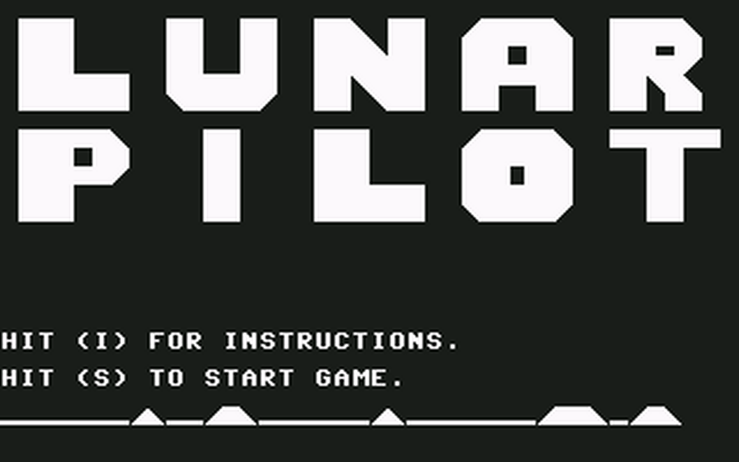 C64 GameBase Lunar_Pilot