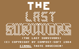 C64 GameBase Last_Survivors,_The