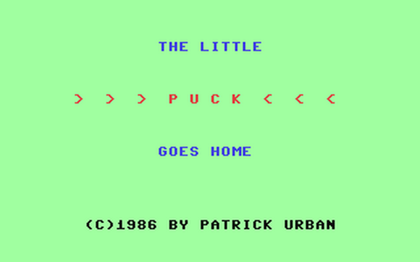 C64 GameBase Little_Puck_Goes_Home,_The Tronic_Verlag_GmbH/Compute_mit 1986