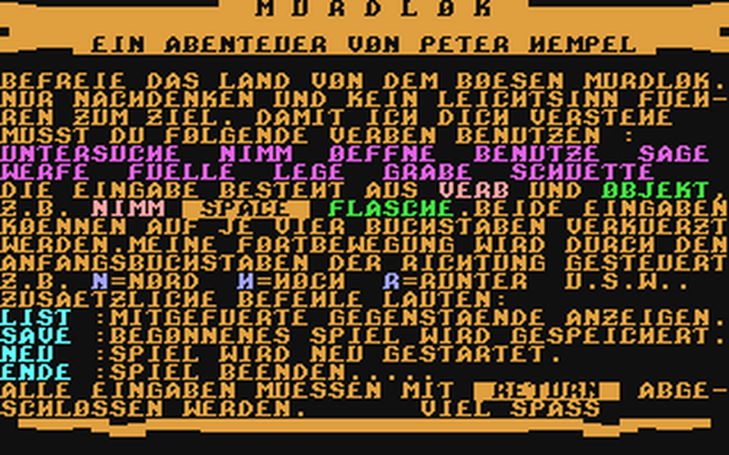 C64 GameBase Murdlok (Public_Domain) 1986